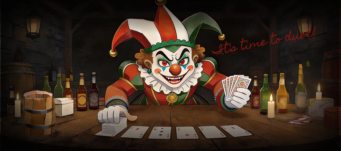 Joker King card background